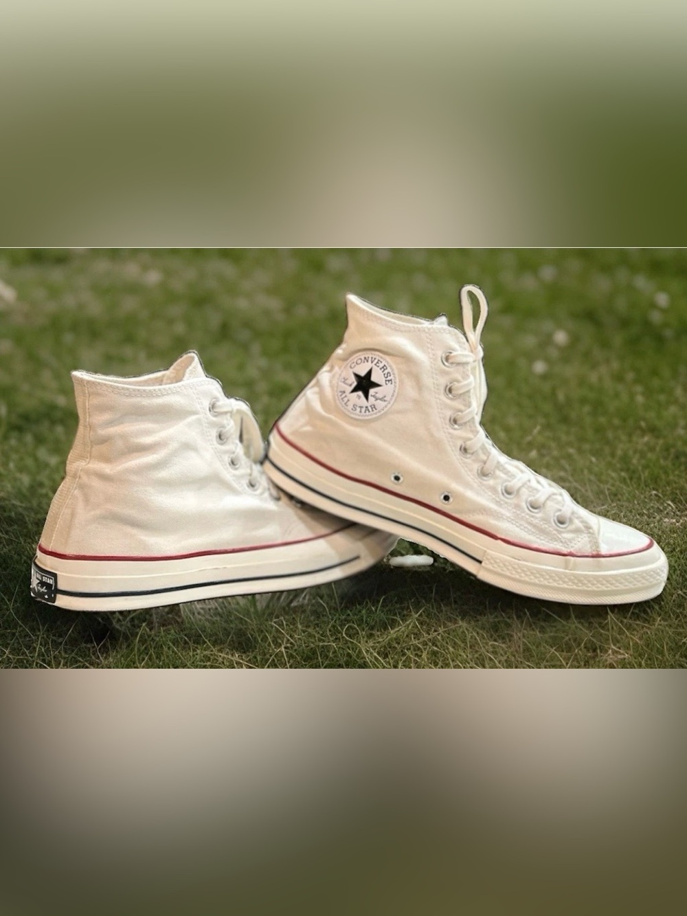 Converse Chuck 70 Hi Parchment Off-White High Top Sneakers Men 10.5 Women 12.5
